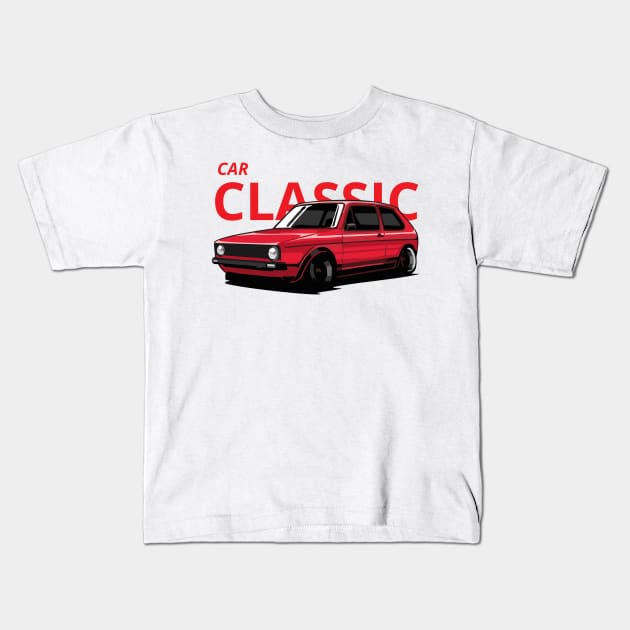 classic car Kids T-Shirt by artoriaa